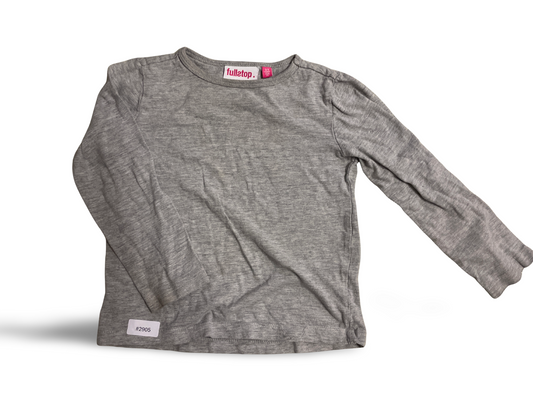 Graues Langarmshirt - Gr. 104