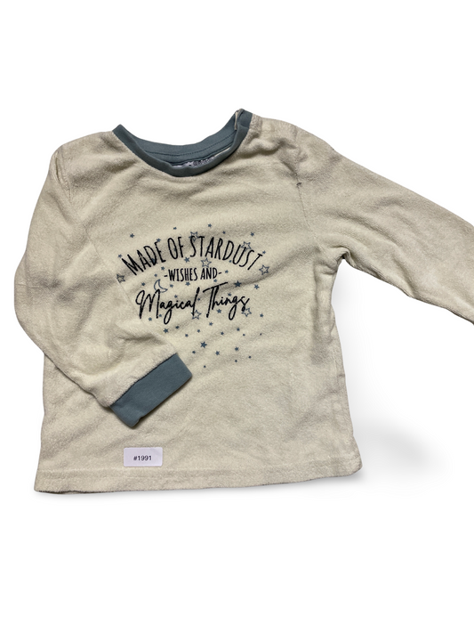 Langarmshirt mit Sternenprint - Gr. 86