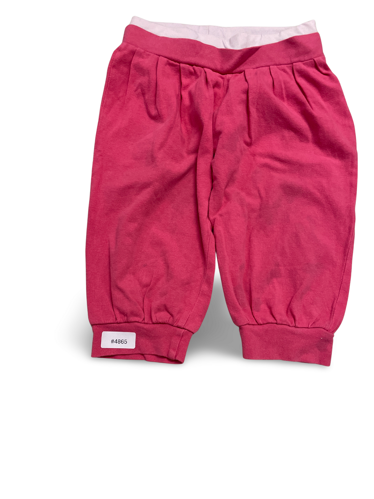 Rosa Jogginghose mit elastischem Bund - Gr. 104