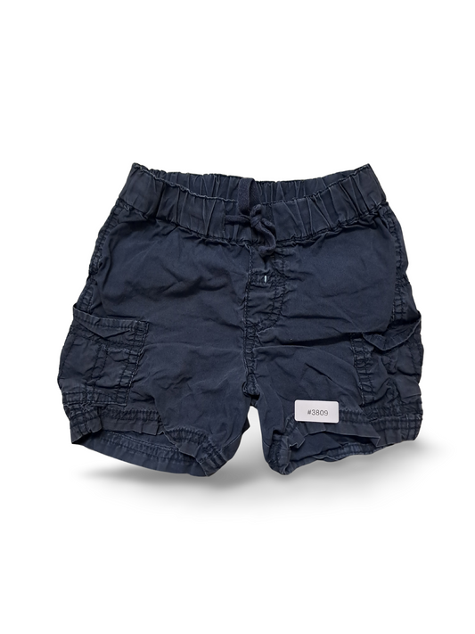 Dunkelblaue Kinder Cargo Shorts - Gr. 80