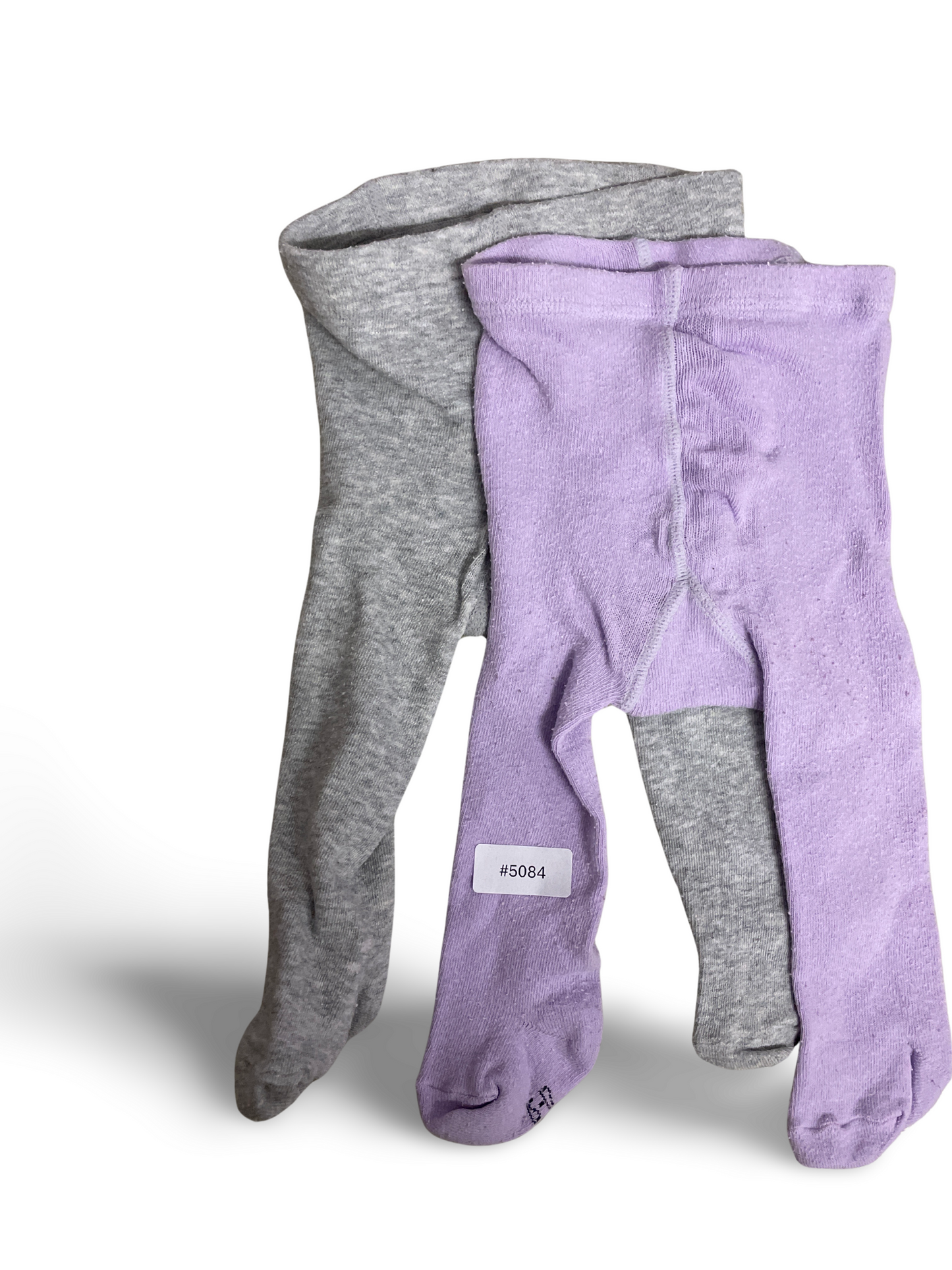 2er Bundle Strumpfhosen grau und lila - Gr. 62