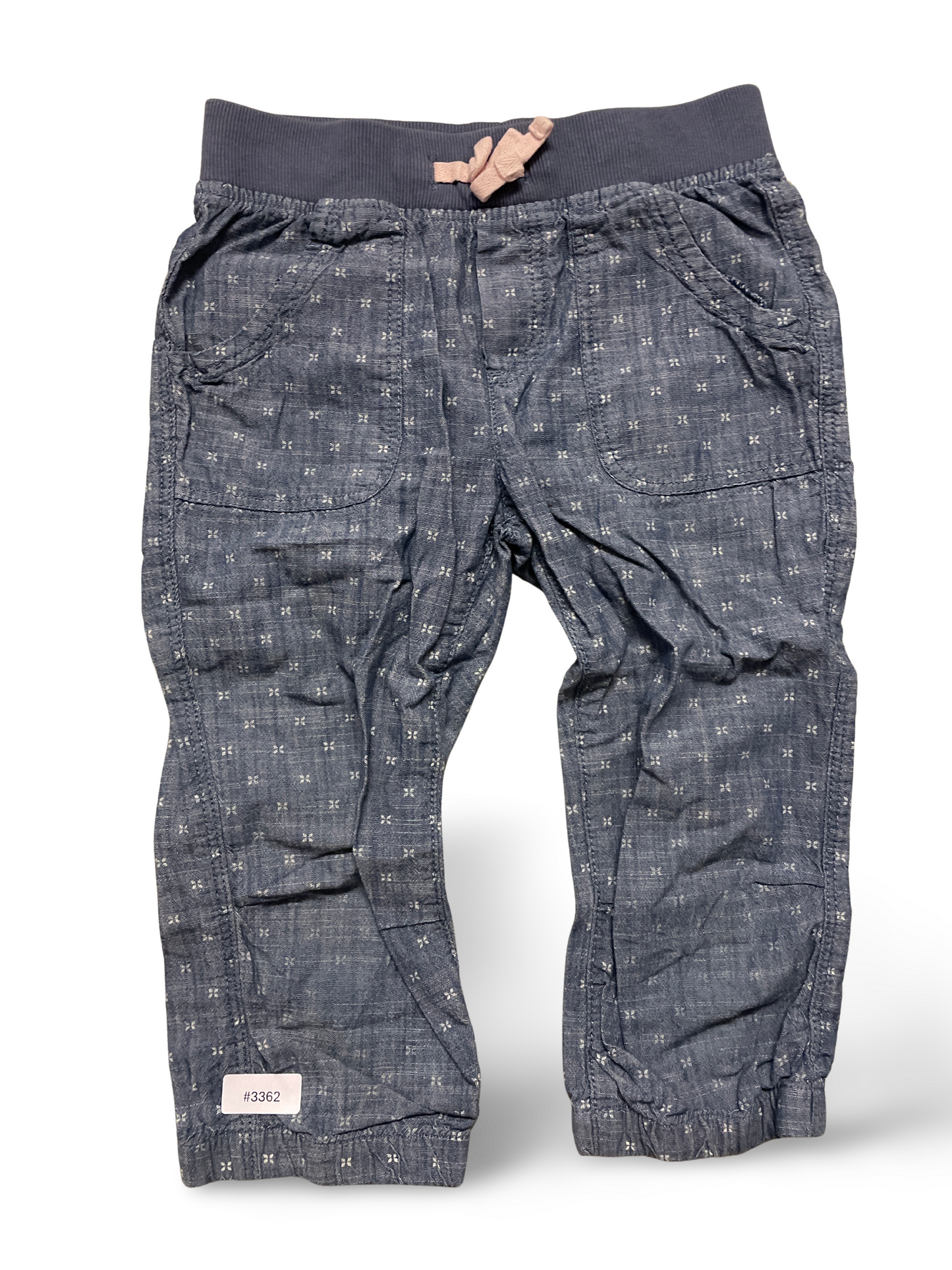 Jeansoptik Jogginghose mit Taschen - Gr. 122