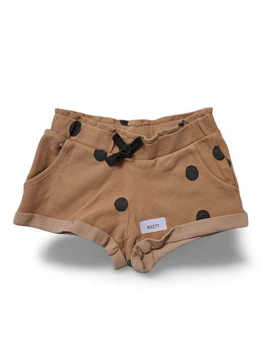 Sweat shorts with polka dots and drawstring - size 98