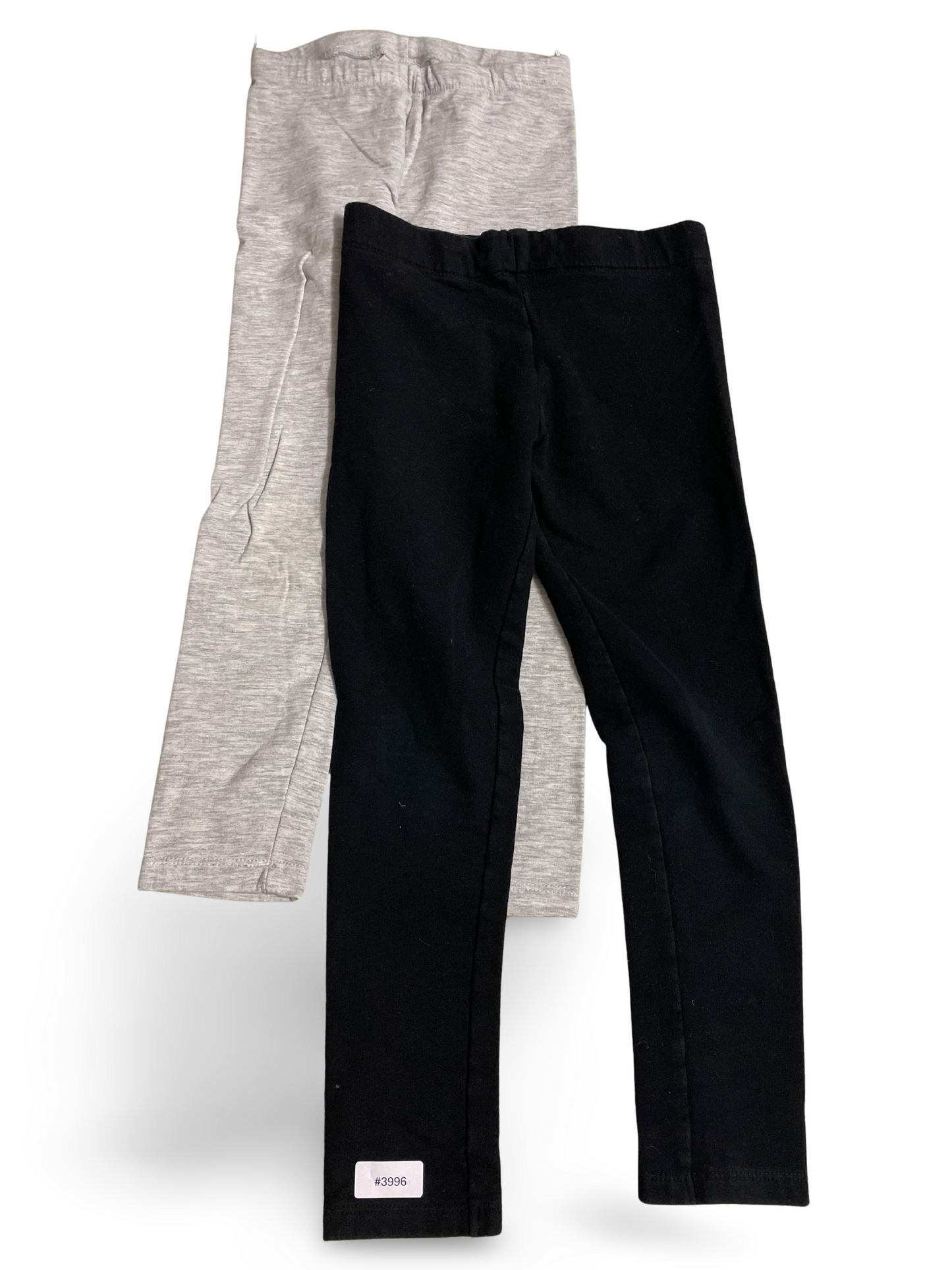 2er Bundle Leggings Schwarz und Grau - Gr. 122