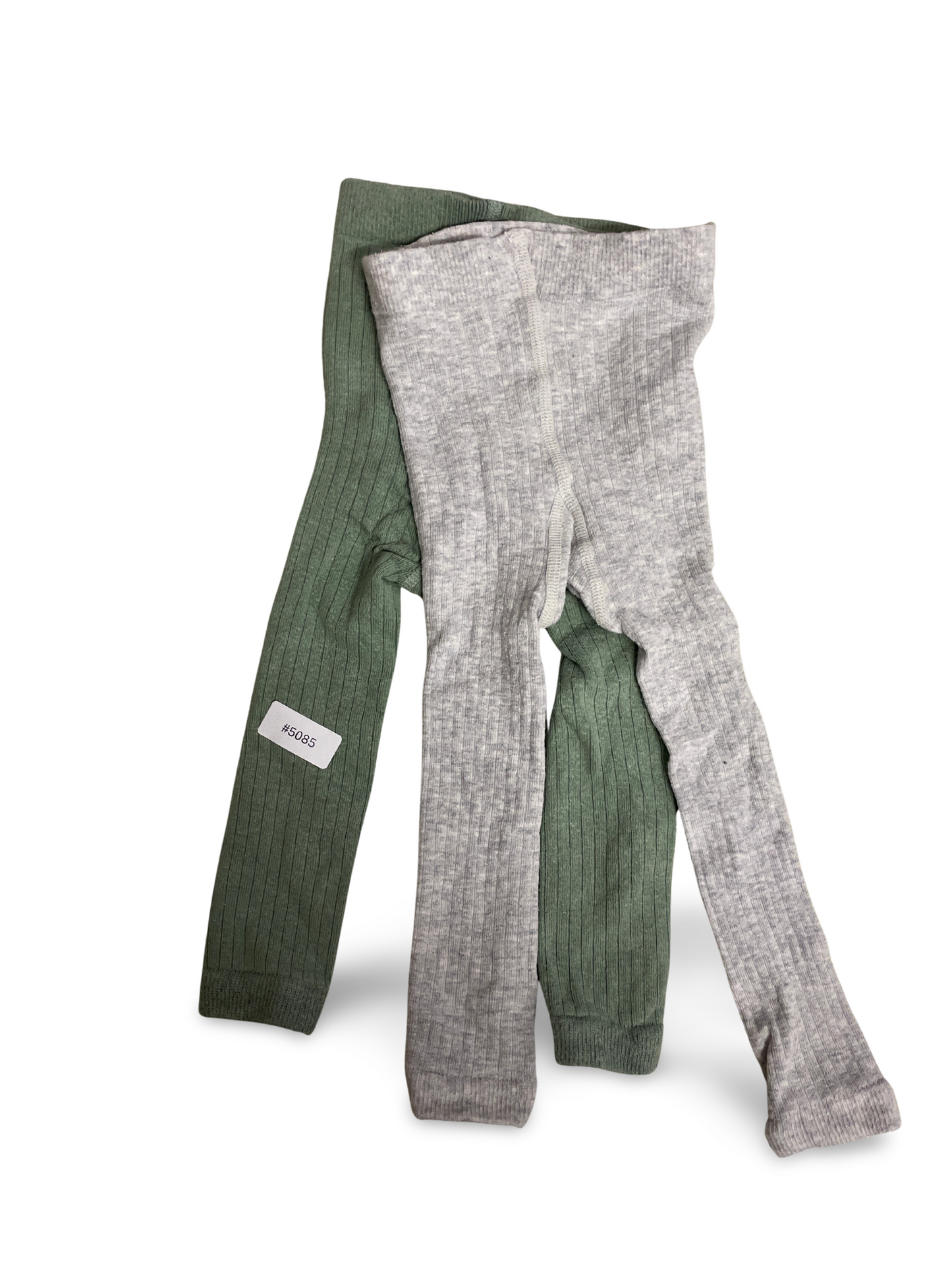 2er Bundle Strumpfhosen Grün & Grau - Gr. 62