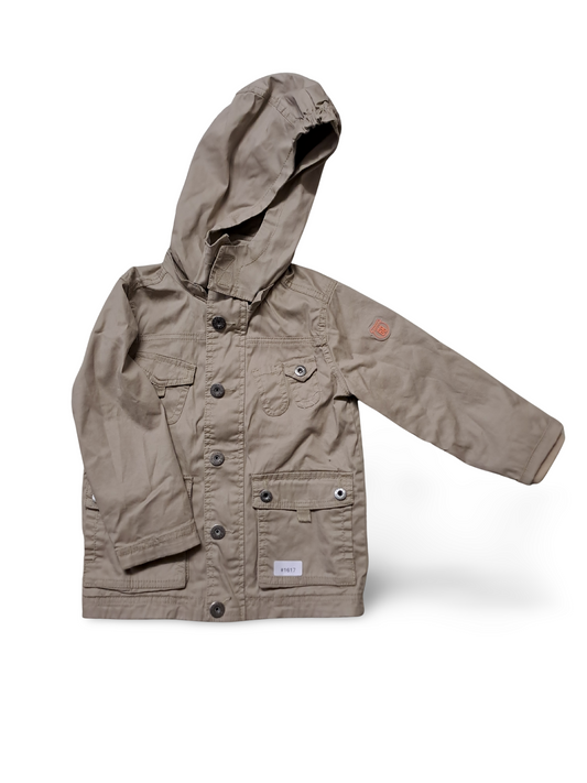 Beige Kapuzenjacke - Gr. 92