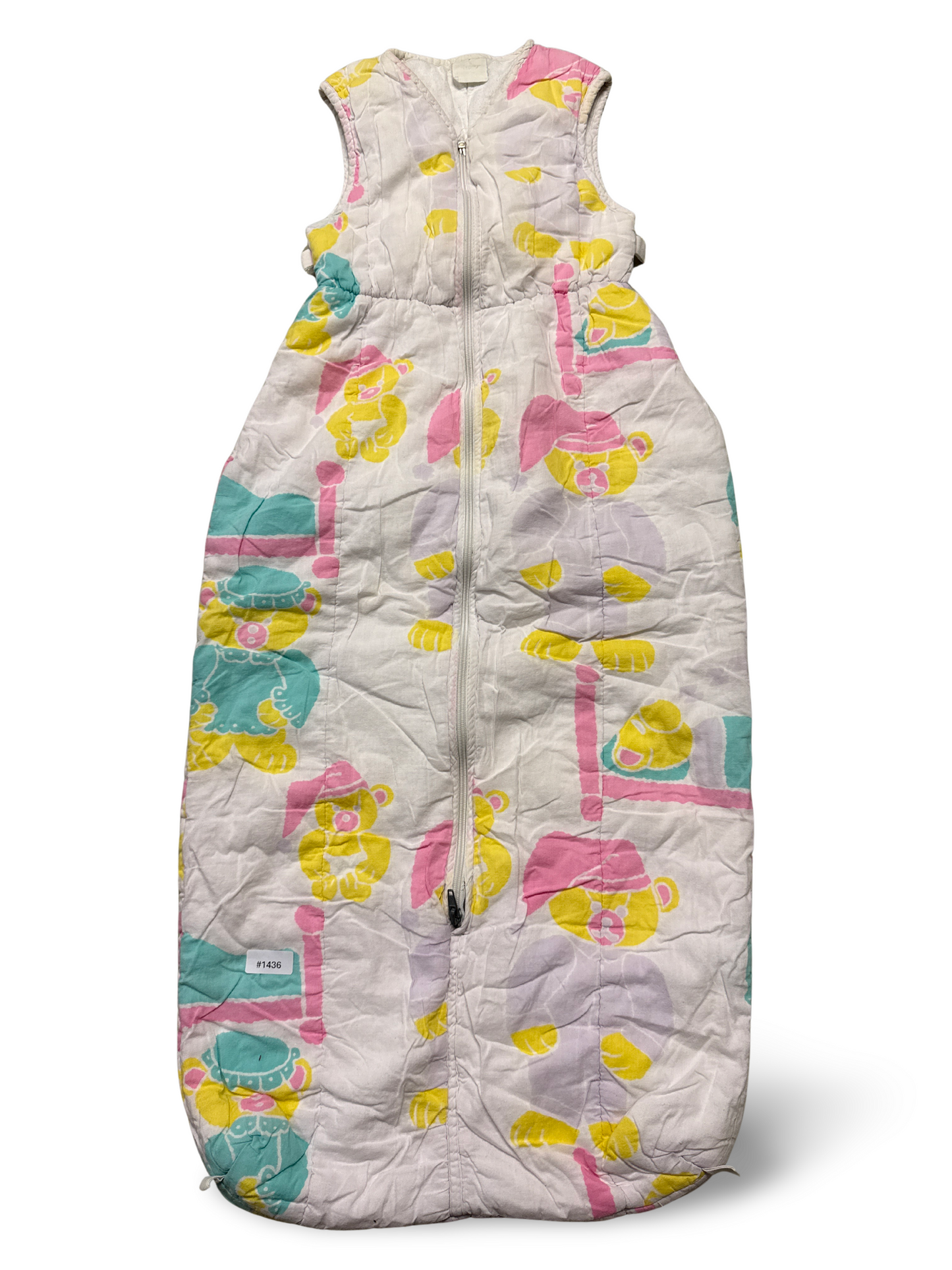 Ärmelloser Baby Schlafsack mit Teddybärmotiv - Gr. 110