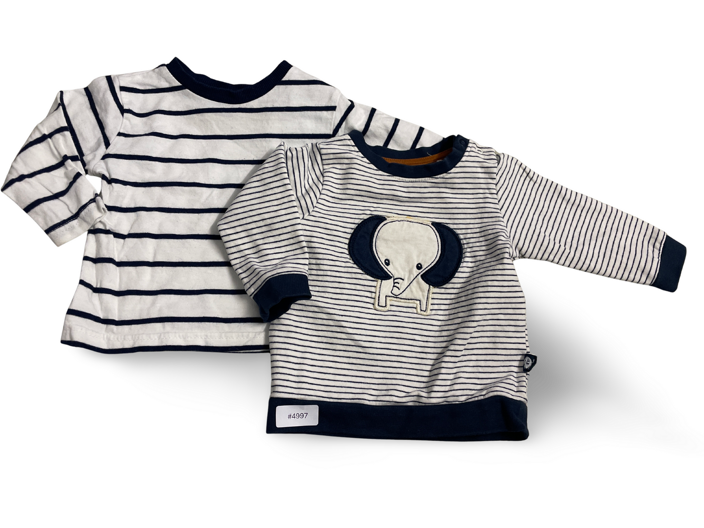 2er Bundle Langarmshirts gestreift - Gr. 68