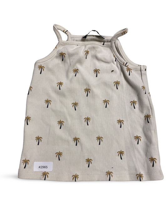 Weisses Top mit Palmenprint - Gr. 92