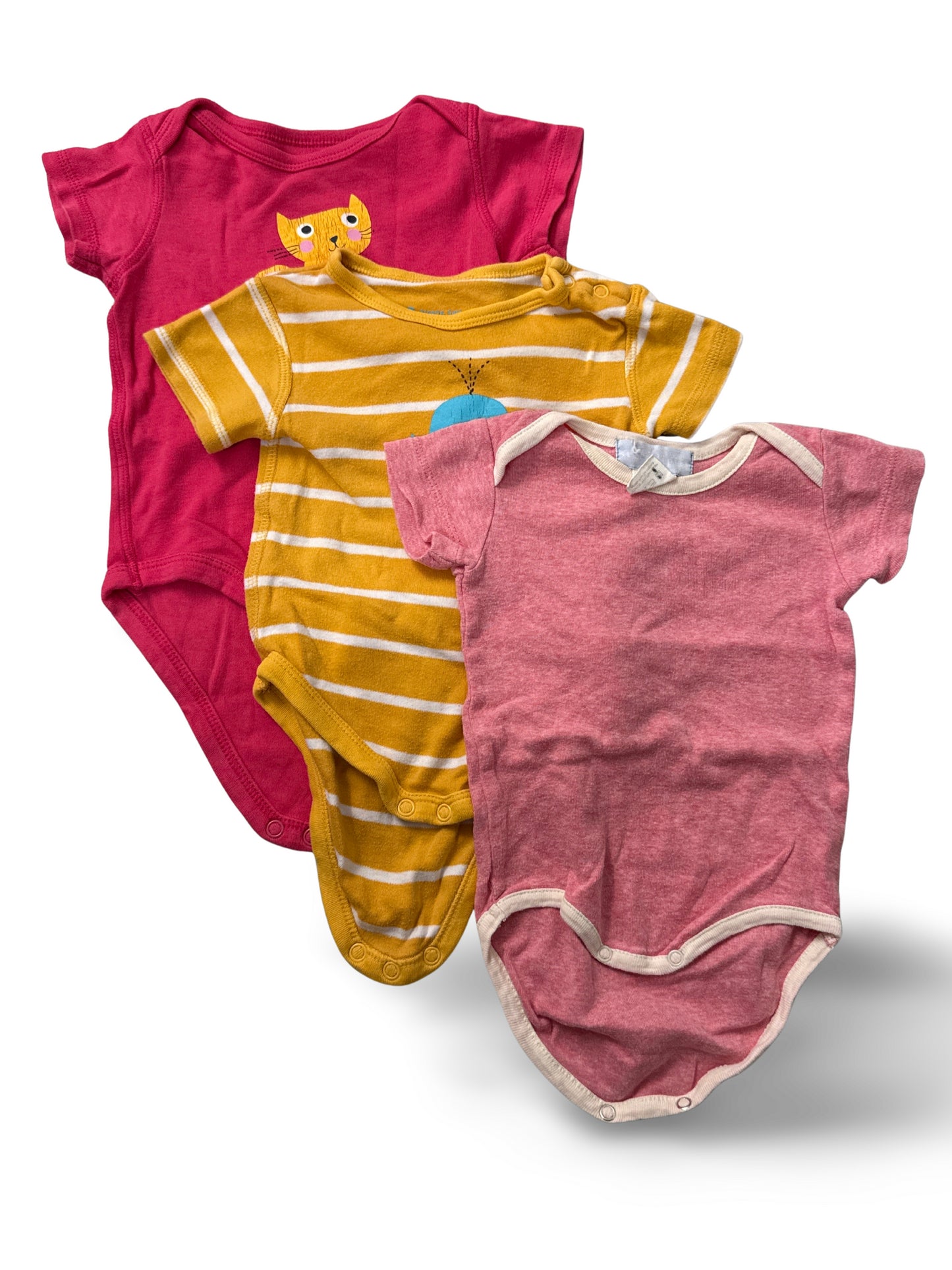 Bundle of 3 - Bodysuit short - size. 56/62