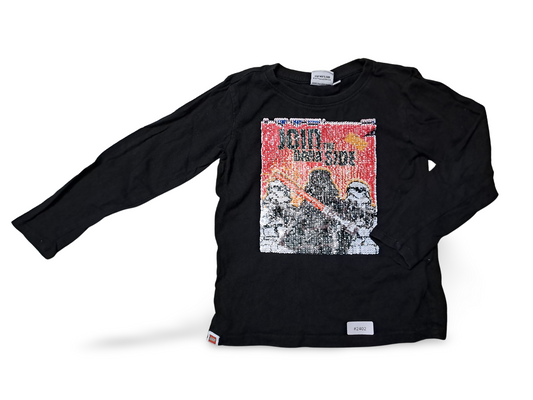 Langarmshirt mit Wende-Pailletten - Gr. 110