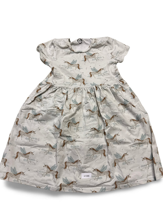Kleid mit Einhorn-Motiv - Gr. 116