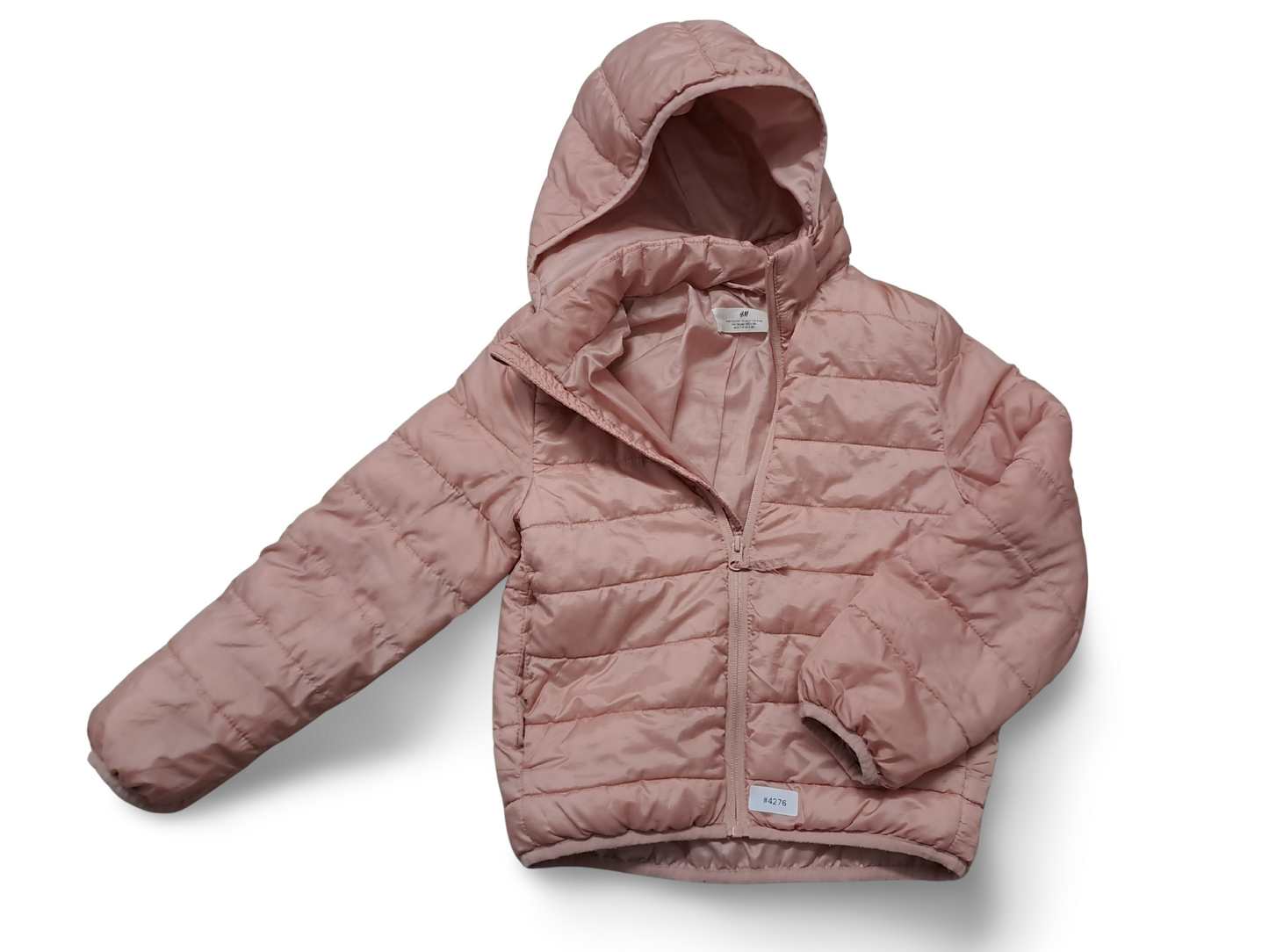 Gesteppte Kapuzenjacke Rosa - Gr. 122