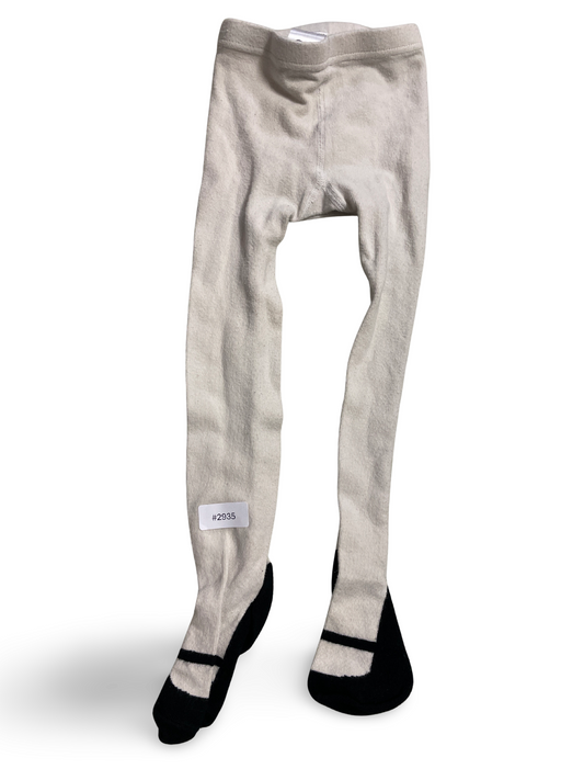 Weisse Strumpfhose mit Ballerina-Optik - Gr. 98
