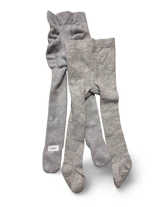 3er Bundle Graue Strumpfhosen - Gr. 86