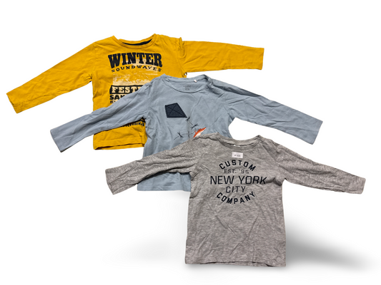 3er Bundle Langarmshirts - Gr. 98