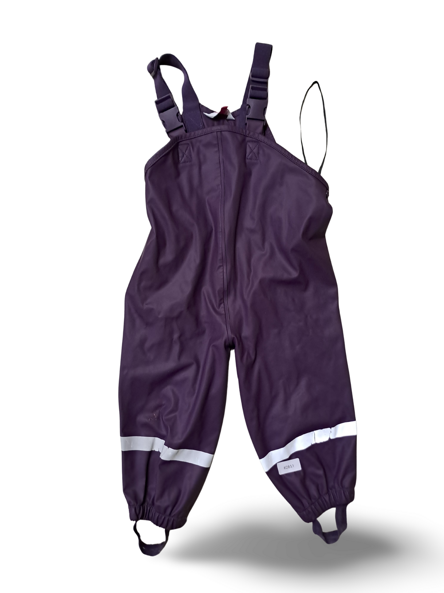 Regenlatzhose mit Reflexstreifen und Fussriemen - Gr. 86