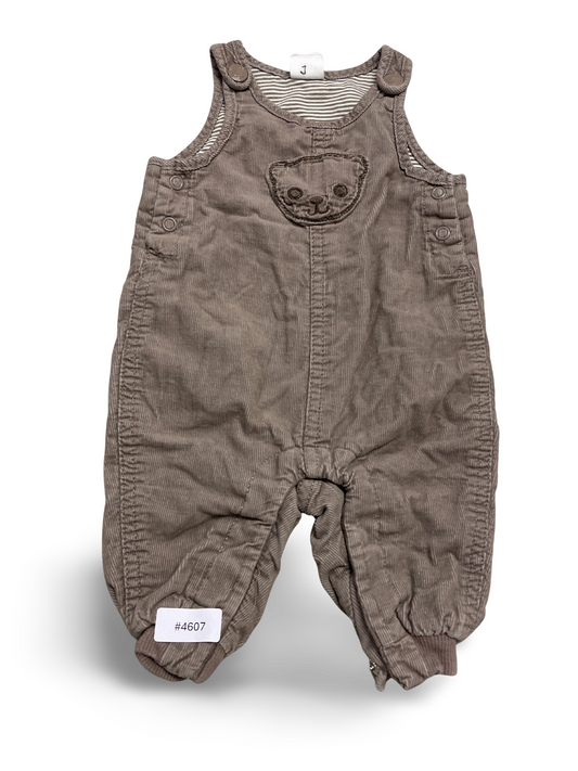 Strampler aus Cord mit Bärchen - Gr. 50