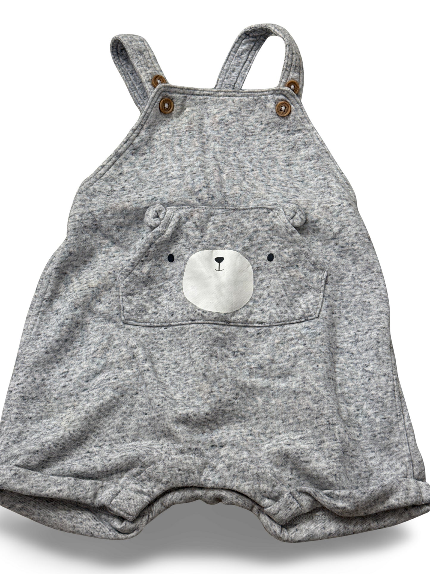 Short fabric dungarees - size 74