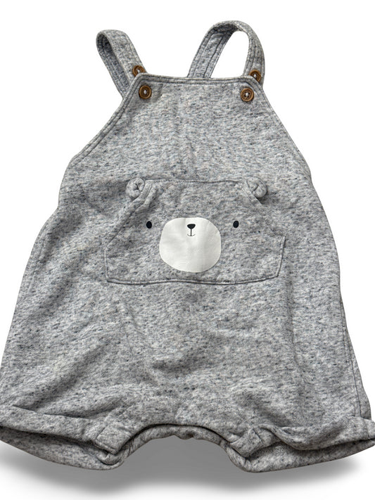 Latzhose Stoff kurz - Gr. 74