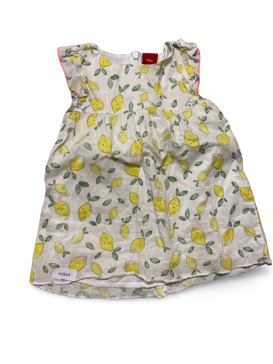 Kleid mit Zitronenprint - Gr. 68