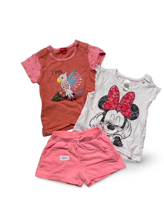 2er Bundle T-Shirts mit Shorts - Gr. 86