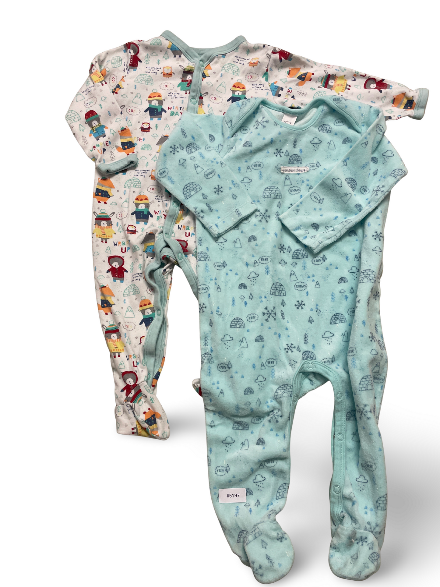 2er Bundle Strampler mit Wintermotiven - Gr. 86