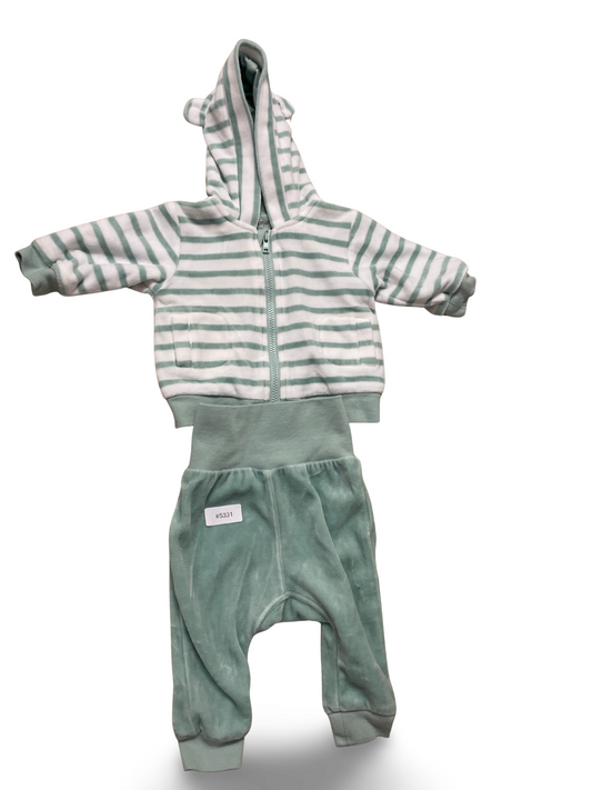 Kapuzenjacke mit Strumpfhose - Gr. 50