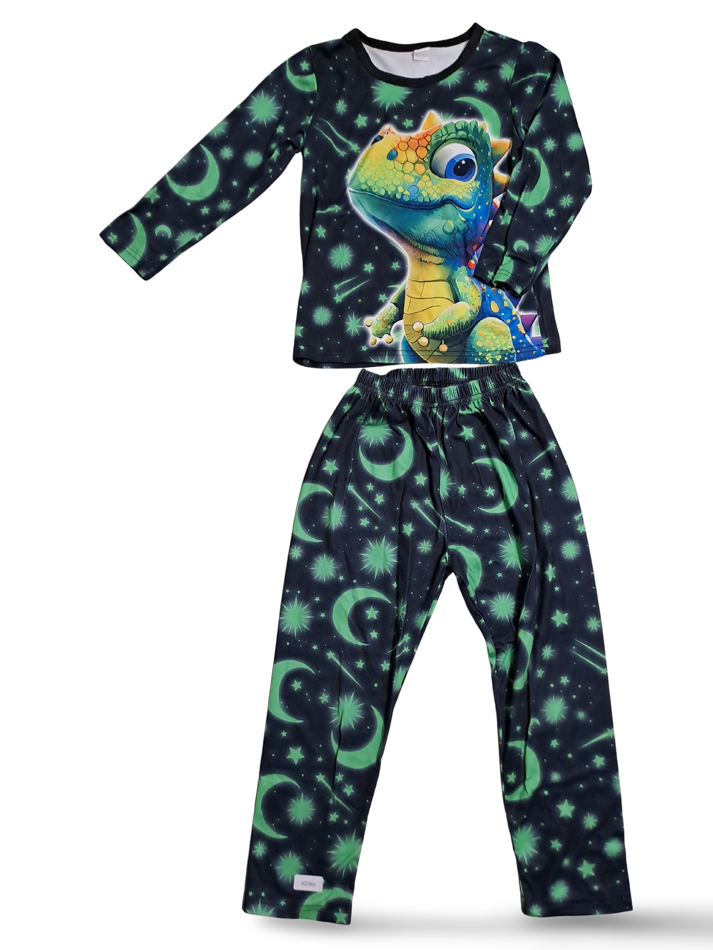 Zweiteiliger Pyjama mit Echsenmotiv - Gr. 122