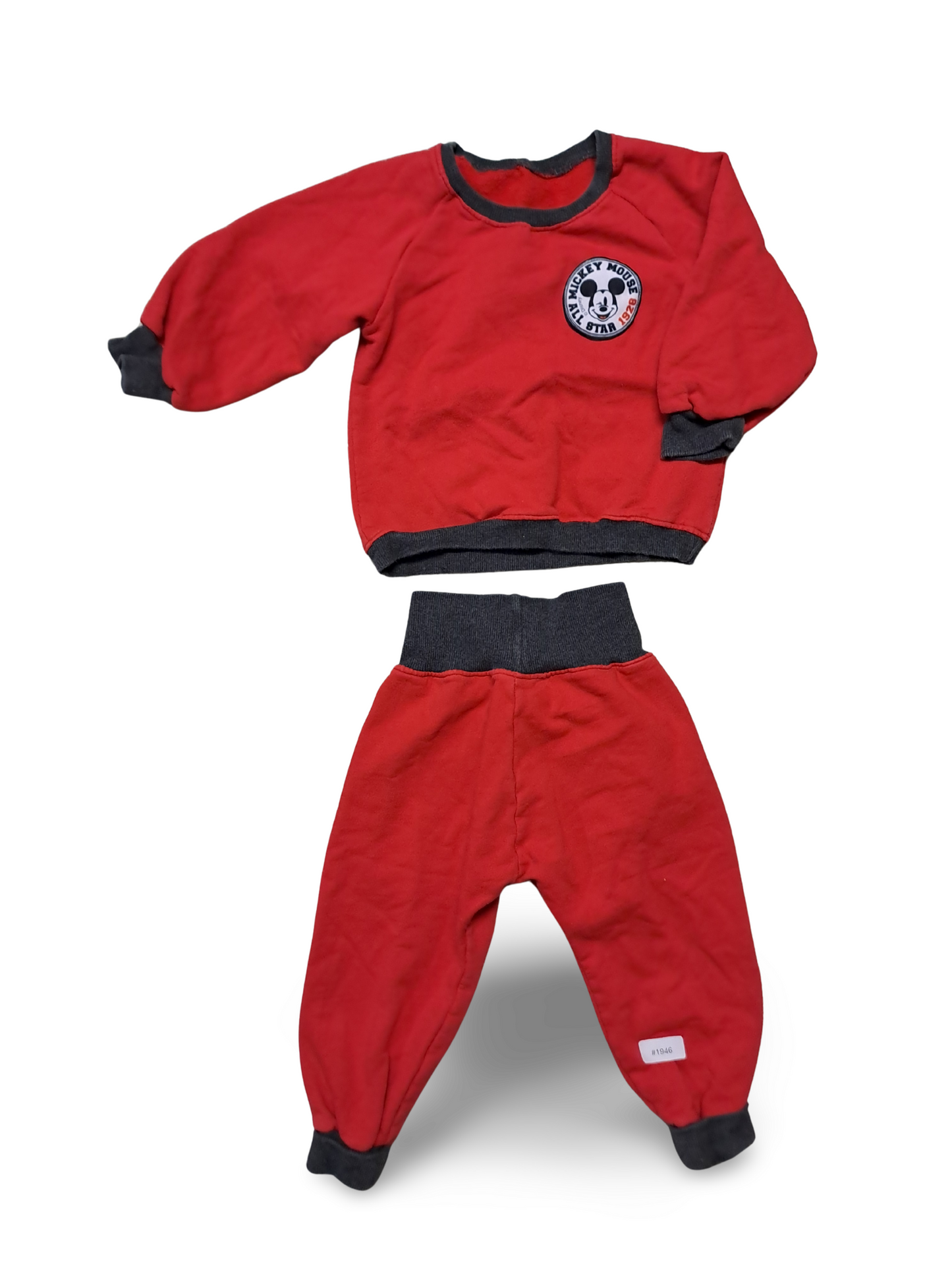 Rotes Sweatshirt mit Jogginghose - Gr. 92