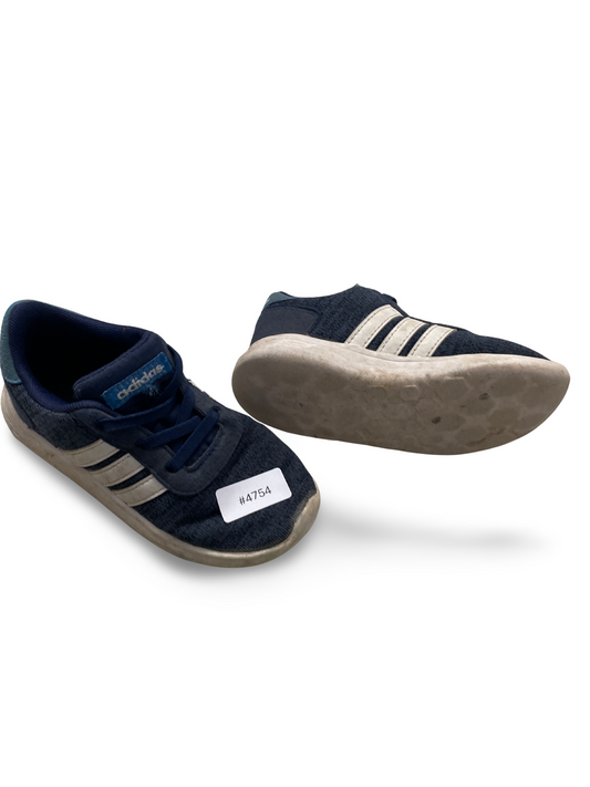 Blaue Kinder-Sneaker mit weissen Streifen - Gr. 26