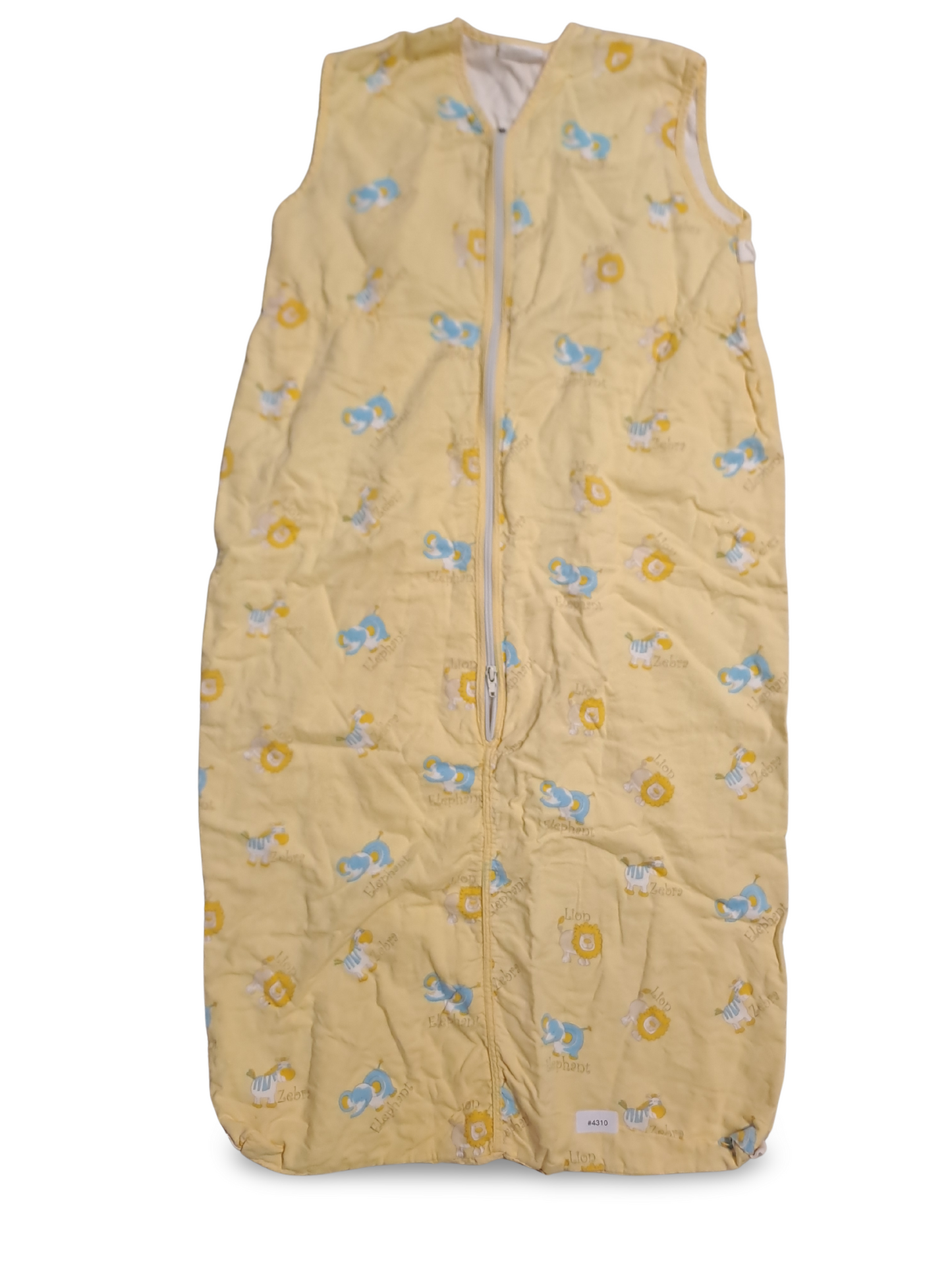 Gelber Babyschlafsack mit Reissverschluss - Gr. 110
