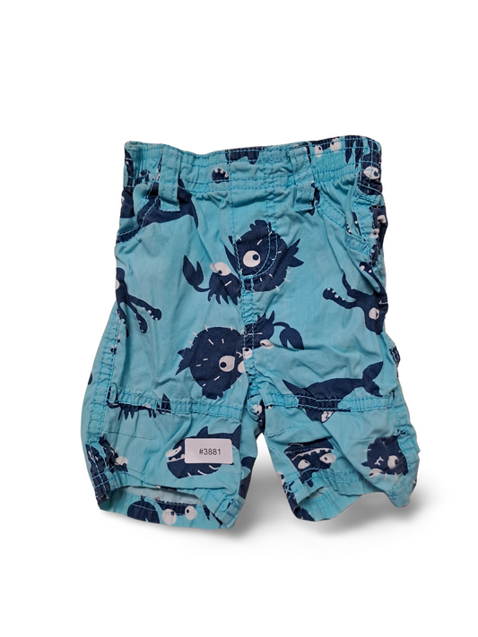 Blaue Shorts mit Walprint - Gr. 62