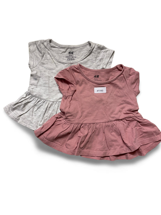 2er Kleid T-Shirts - Gr. 56