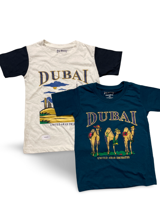 2er Bundle T-Shirts Dubai-Print - Gr. 104
