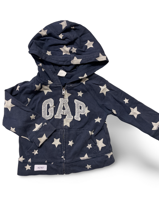 Kapuzenjacke mit Sternen und GAP-Logo - Gr. 86