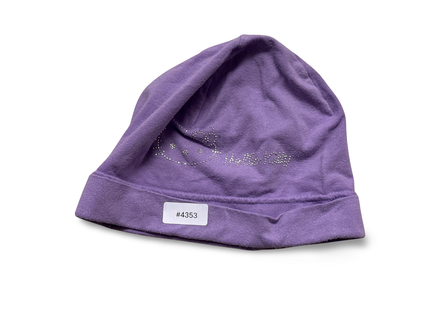 Lila Hello Kitty Mütze mit Strass - Gr. 98