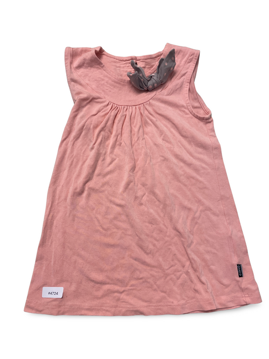 Rosa Sommerkleid mit Schleife - Gr. 128