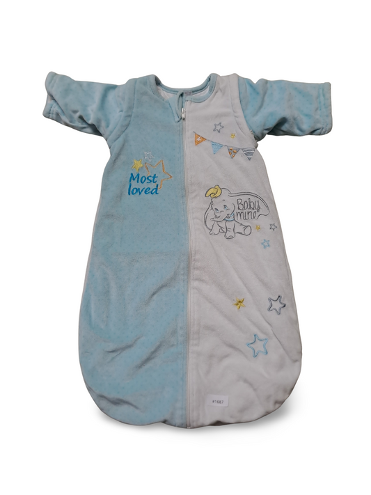 Baby Schlafsack mit Ärmeln und Reissverschluss - Gr. 86