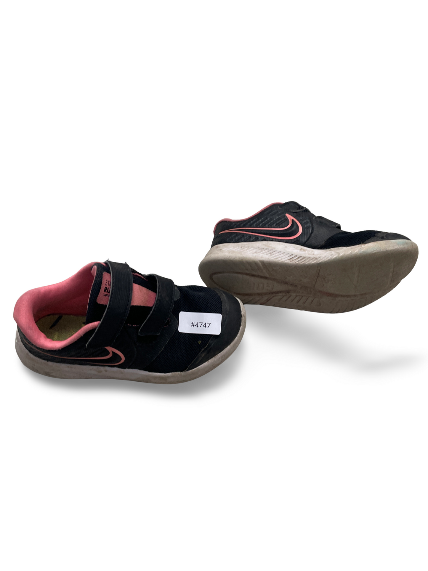 Kinder Sneaker Schwarz mit Pinkem Akzent - Gr. 27