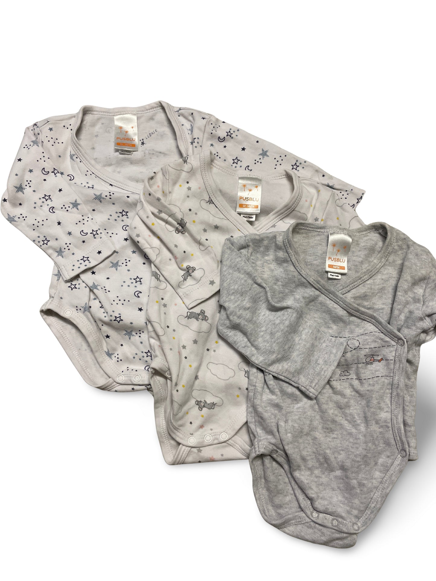 3er Bundle - Wickelbody lang - Gr. 50