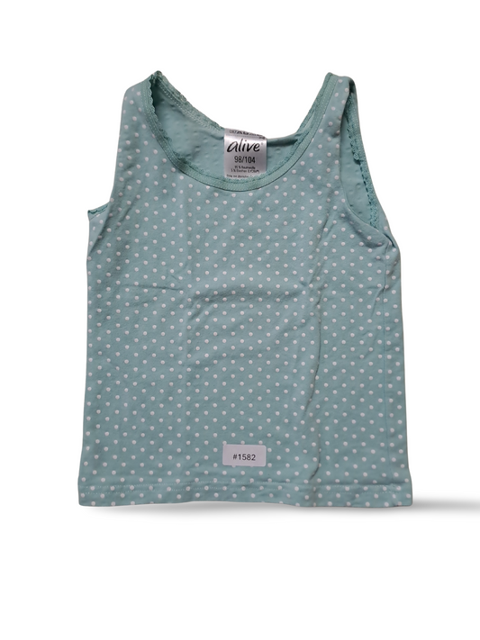 Gepunktetes Tanktop mint - Gr. 98