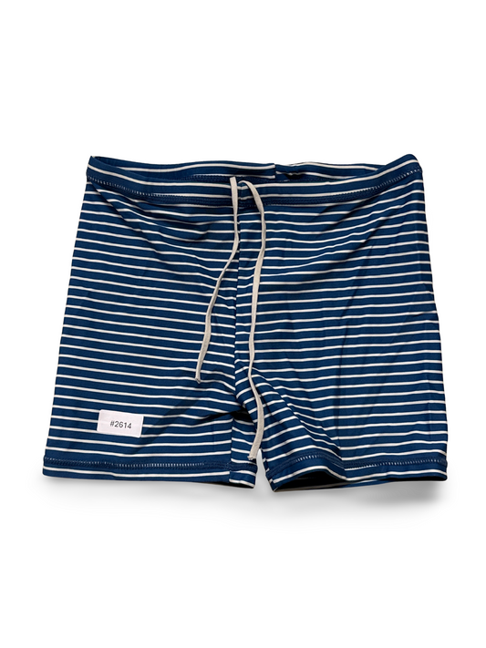 Blau-weiss gestreifte Badehose - Gr. 122