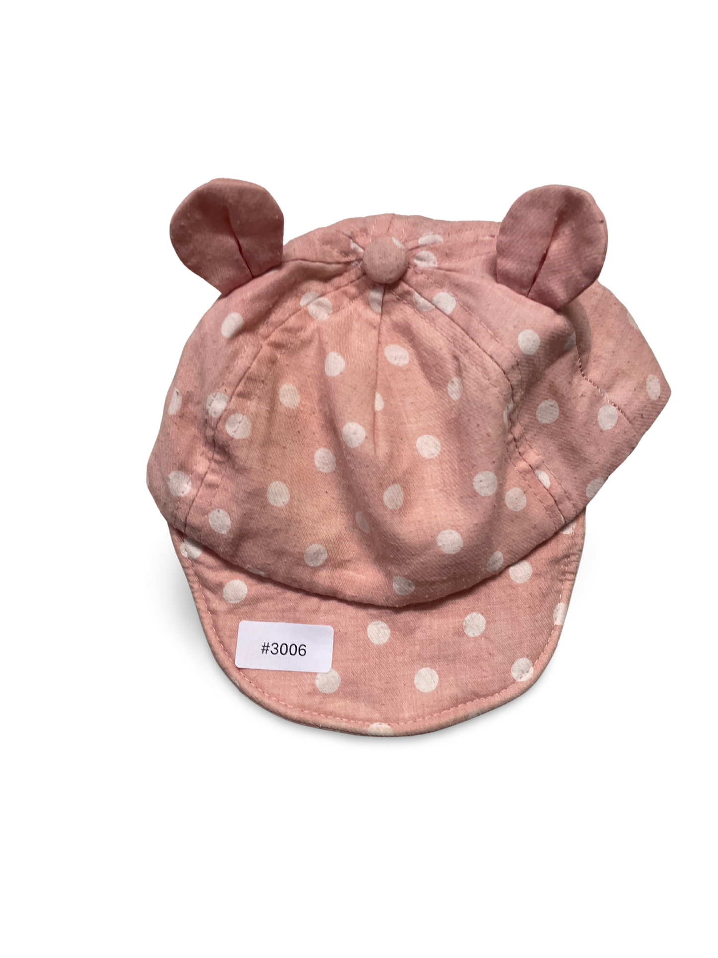 Schirmmütze mit Ohren und Punkten - Gr. 62