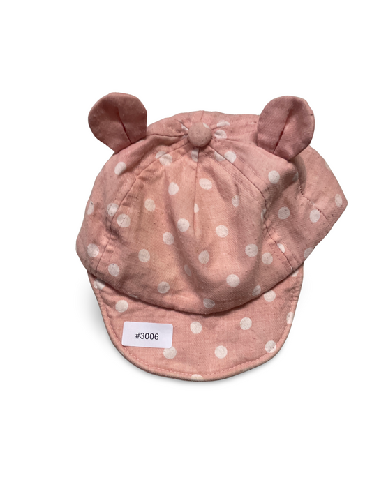 Schirmmütze mit Ohren und Punkten - Gr. 62