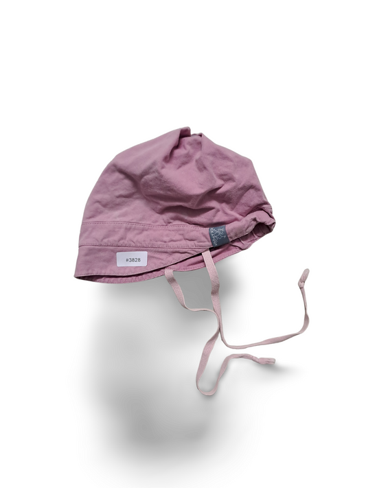 Babymütze mit Bindeband, rosa - Gr. 80