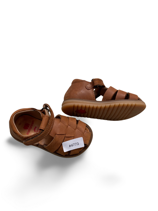 Braune Kinderledersandalen - Gr. 21