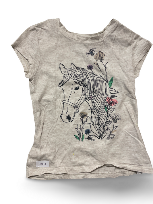 T-shirt with horse motif - size 128
