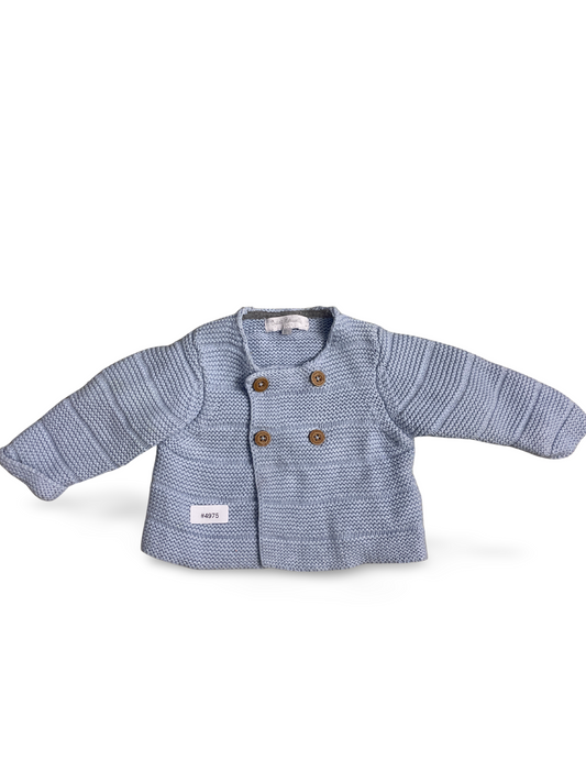 Gestrickte Babyjacke mit Knopfleiste - Gr. 68