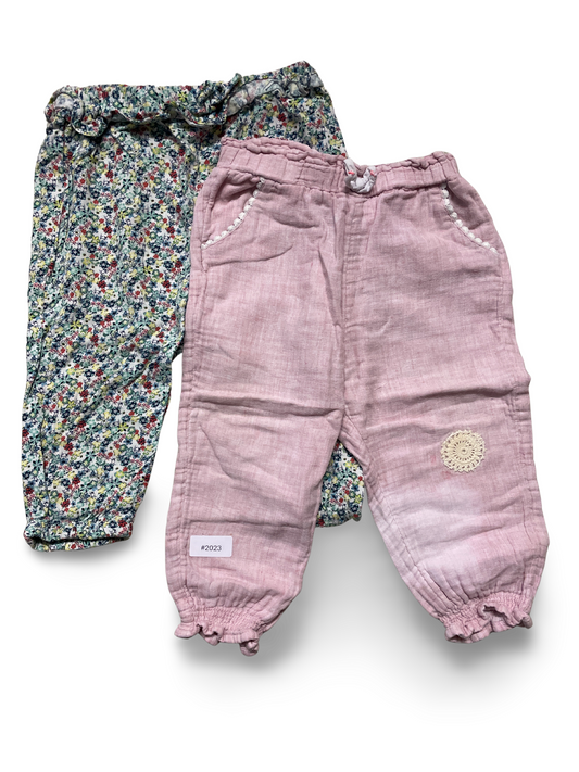 2er Bundle Baumwollhosen mit Gummibund - Gr. 86